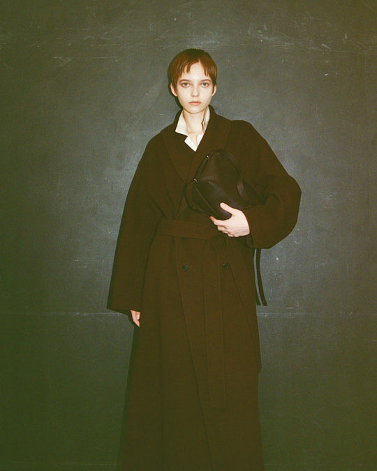 【11/4 19:00-】wool rever gown coat