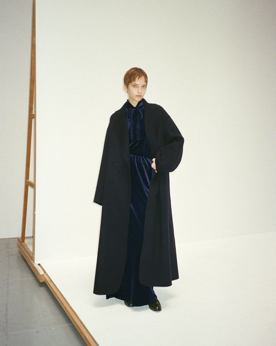 【11/4 19:00-】wool rever gown coat