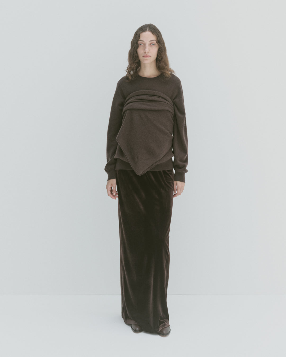 [2025FW preorder] velor long skirt