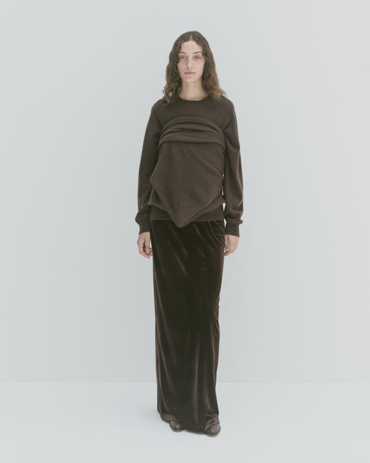 [2025FW preorder] velor long skirt