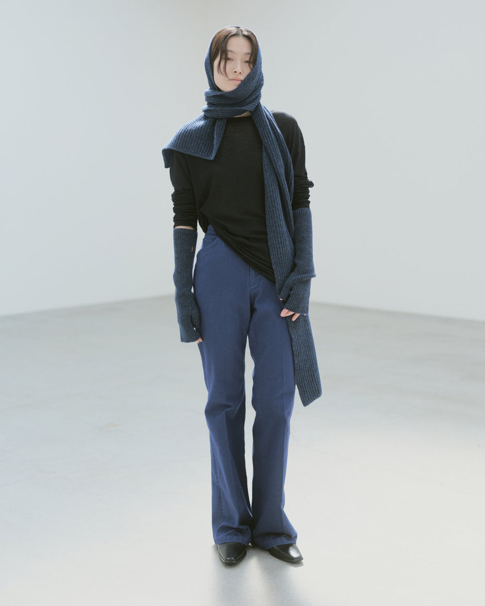 [2025FW preorder] wave knit scarf
