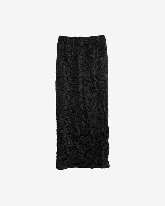 wrinkled ace long skirt