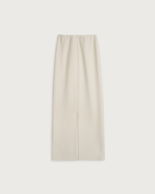 jersey long skirt Ecru