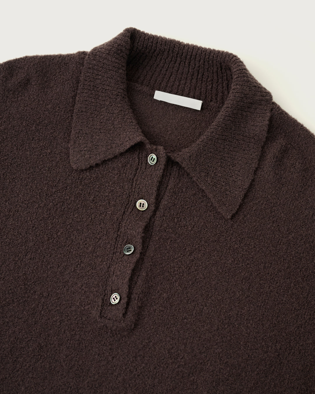 [2025FW preorder] poodle knit polo sweater