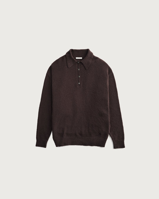 [2025FW preorder] poodle knit polo sweater