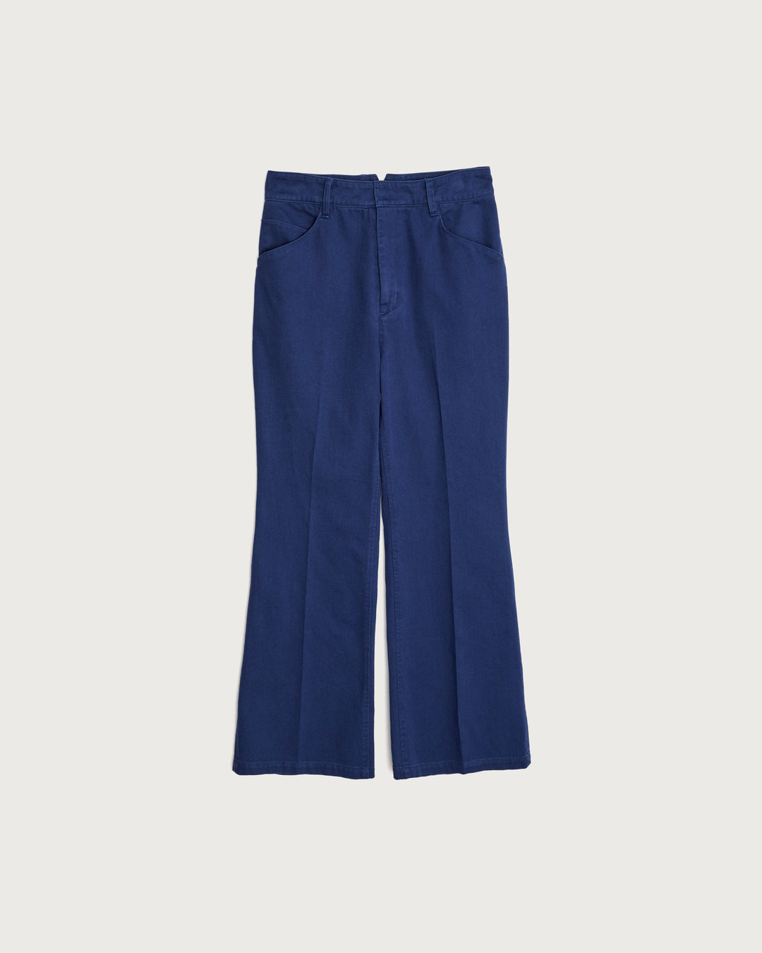 cotton flared work pants