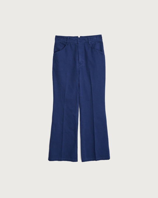 cotton flared work pants