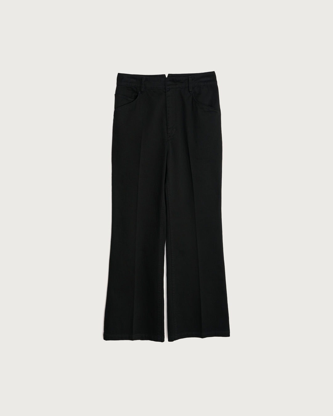 cotton flared work pants