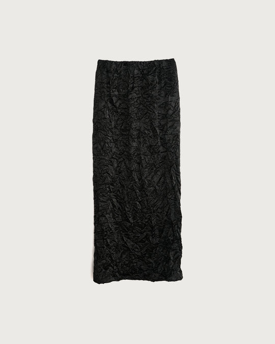 wrinkled ace long skirt