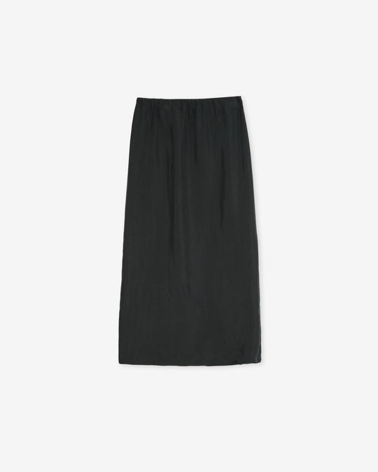 peach skin cropped skirt