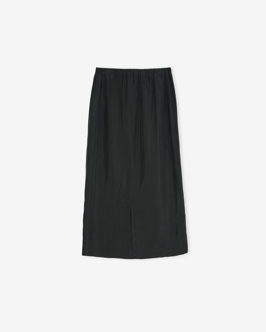 peach skin cropped skirt