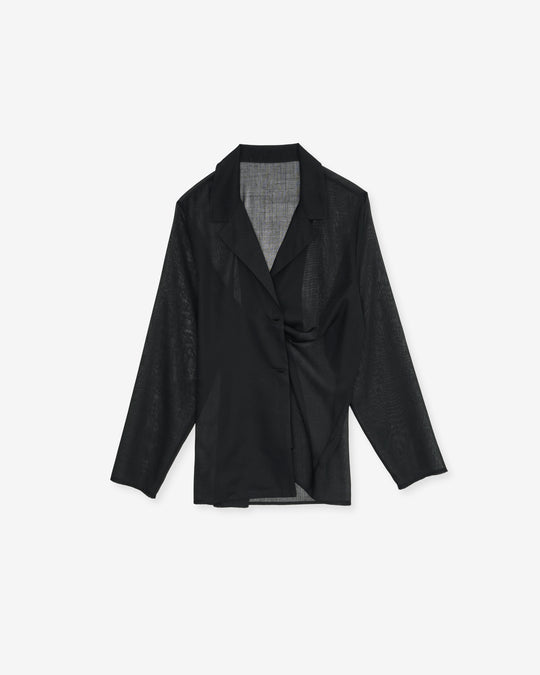 wool sheer jacket