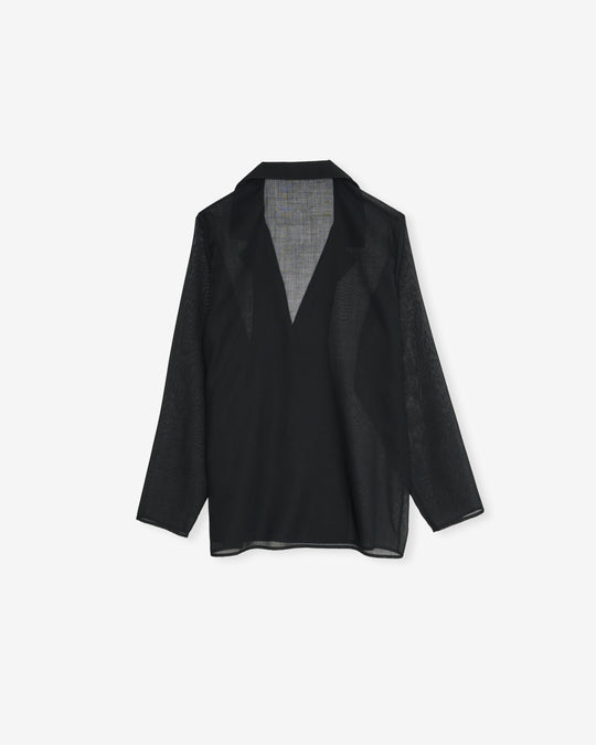 wool sheer jacket