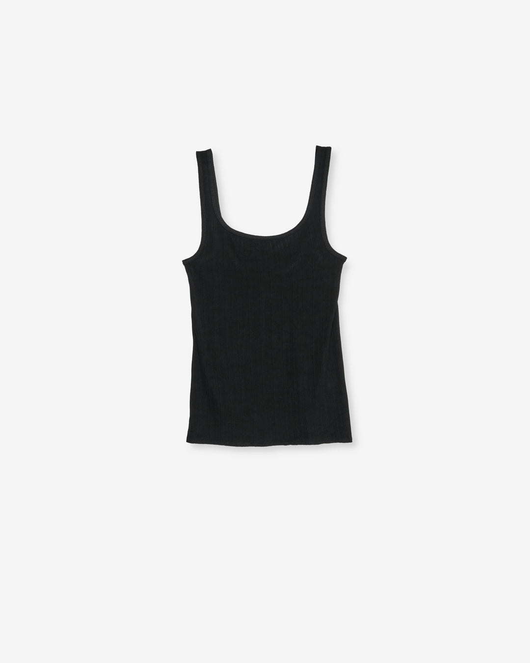 glossy rib tank top
