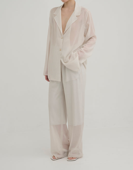 wool sheer jacket