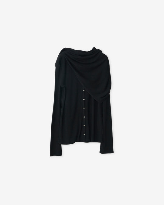 wool scarf cardigan