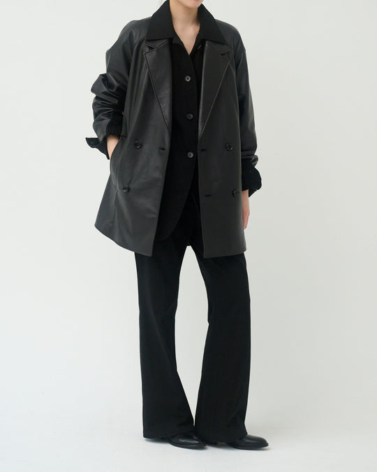 cotton flared work pants