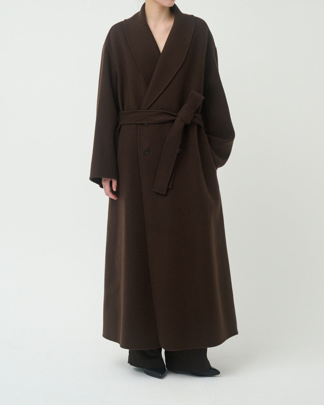 【11/4 19:00-】wool rever gown coat