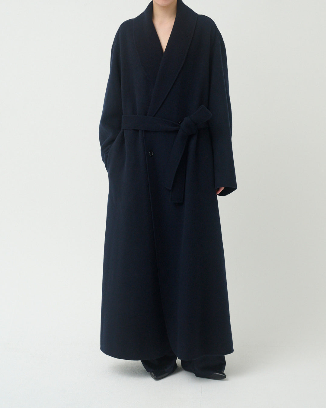 【11/4 19:00-】wool rever gown coat