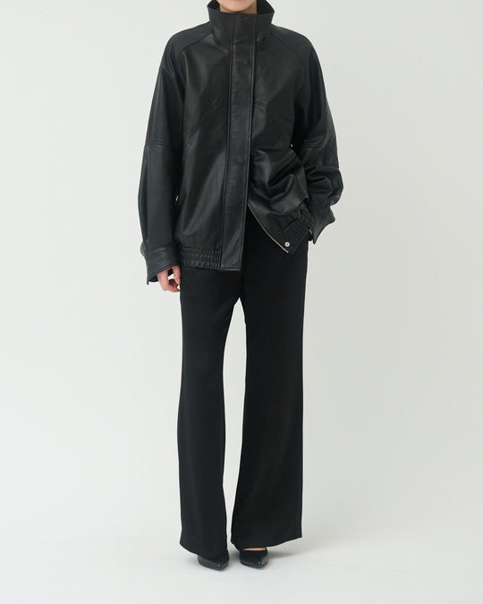 【10/21 19:00-】leather bomber jacket