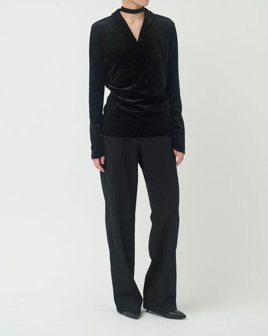 【9月30日 19:00-】velour ribbon top