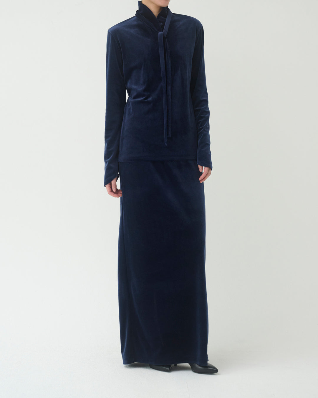 [2025FW preorder] velor long skirt