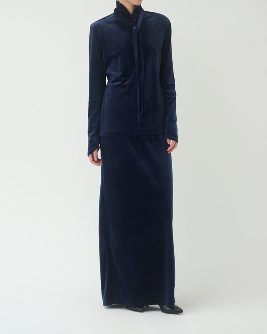 [2025FW preorder] velor long skirt