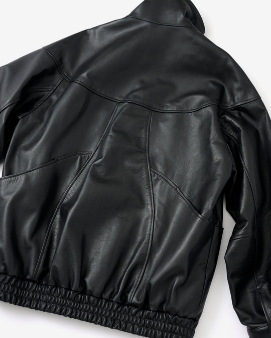 【10/21 19:00-】leather bomber jacket