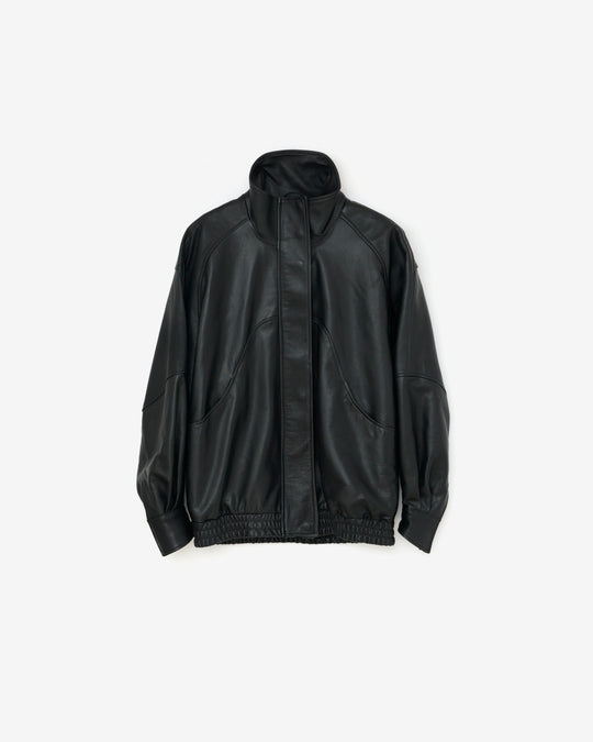 【10/21 19:00-】leather bomber jacket