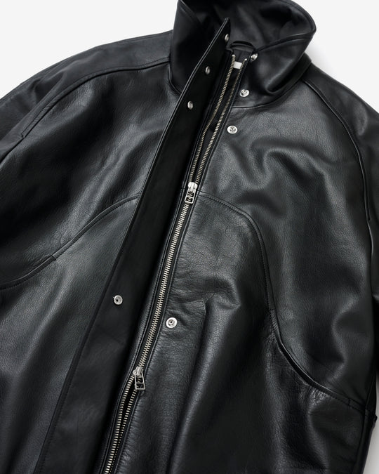 【10/21 19:00-】leather bomber jacket