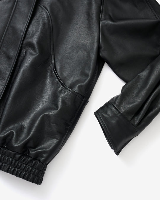 【10/21 19:00-】leather bomber jacket