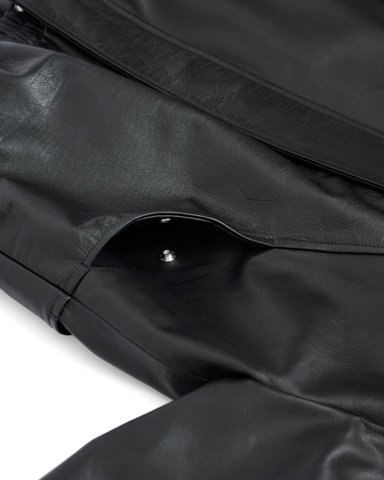【10/21 19:00-】leather bomber jacket