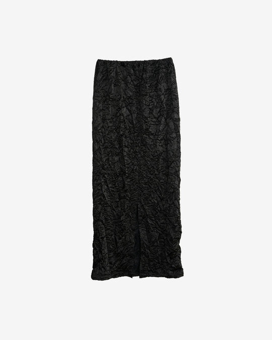 wrinkled ace long skirt