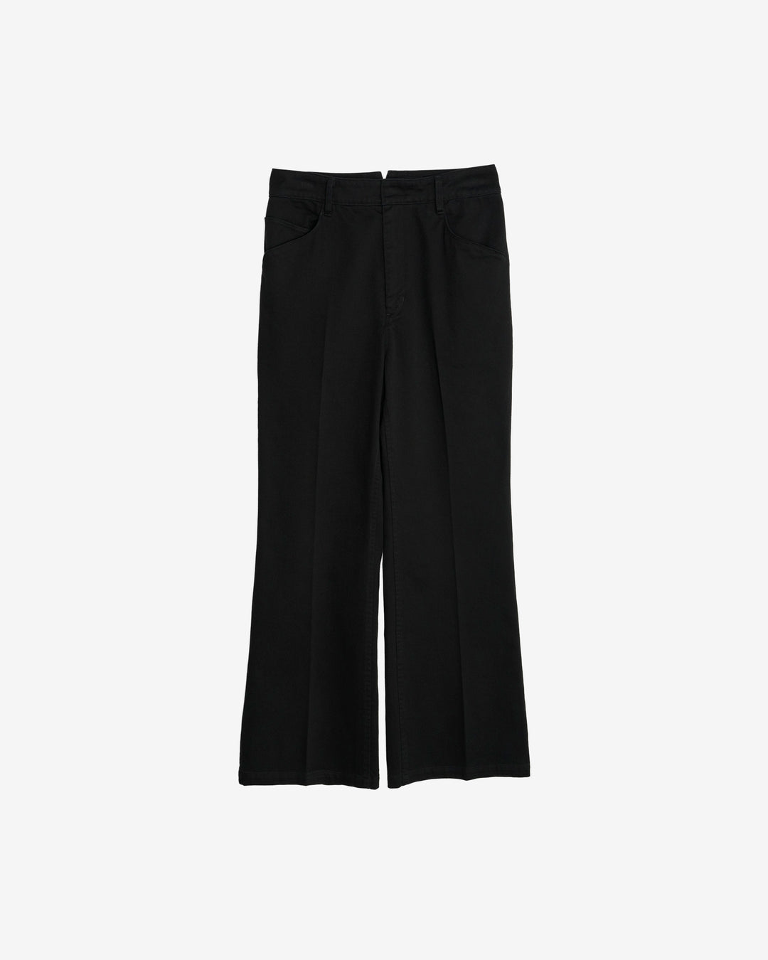 cotton flared work pants