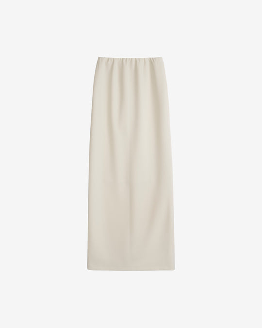 jersey long skirt ecru